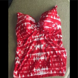 Swim tankini top/Lane Bryant